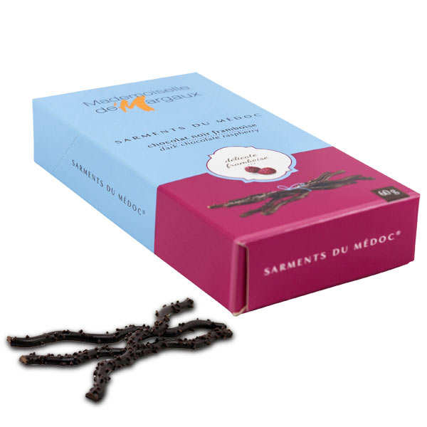 Sarments du Médoc chocolat noir framboise - l'étui