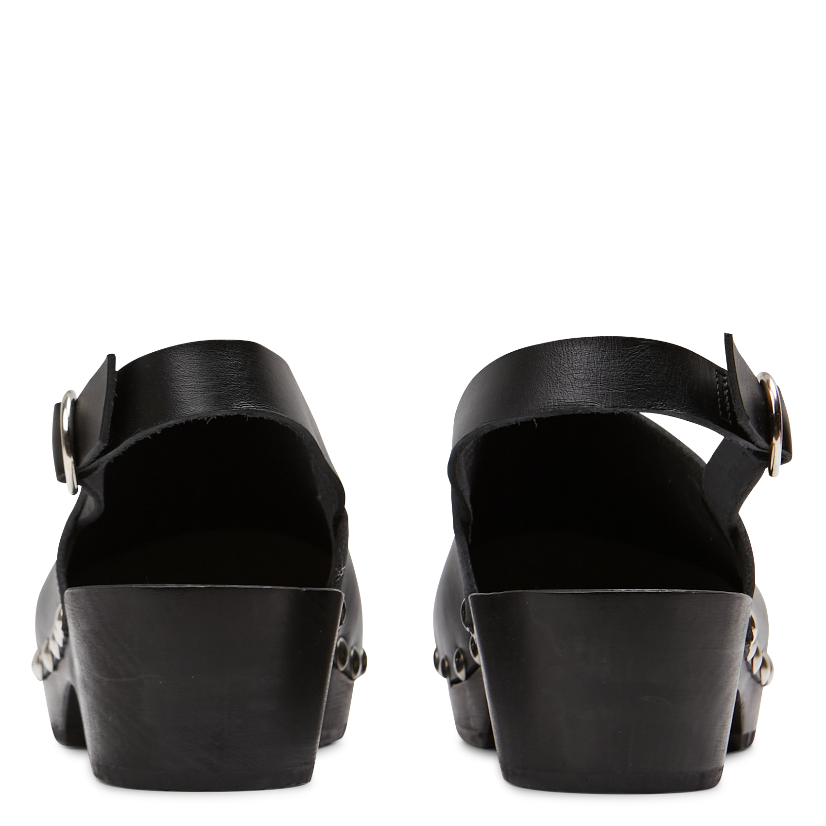 YORK - Sabots en cuir | Noir