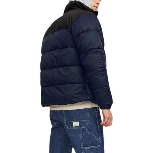 Jack & Jones - JJETOBY PUFFER COLLAR SN Azul