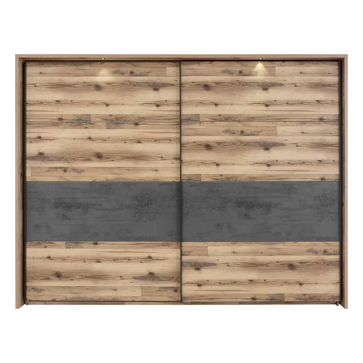 Schwebetürenschrank 2-trg. Alicante braun,graphit