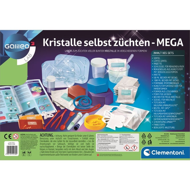 Galileo - Kristalle selbst züchten - Mega - Clementoni