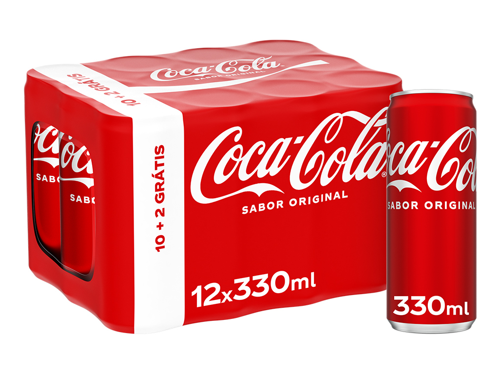 REFRIGERANTE C/ GÁS COCA-COLA LATA12X0.33L
