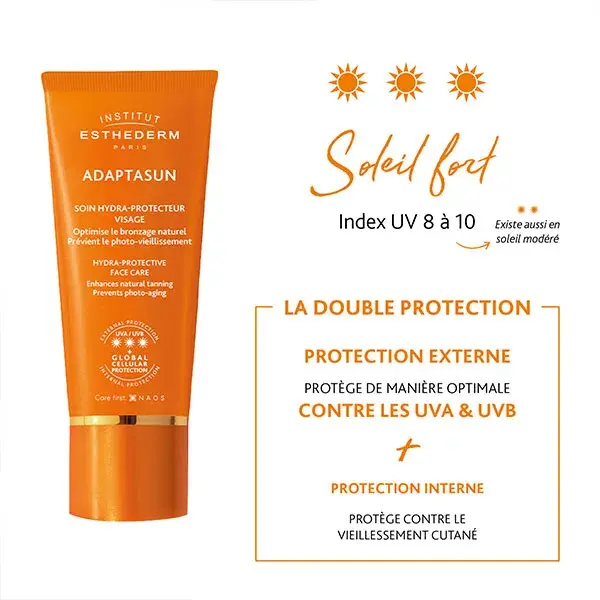Creme facial protetor solar forte Esthederm ADAPTASUN 50ml