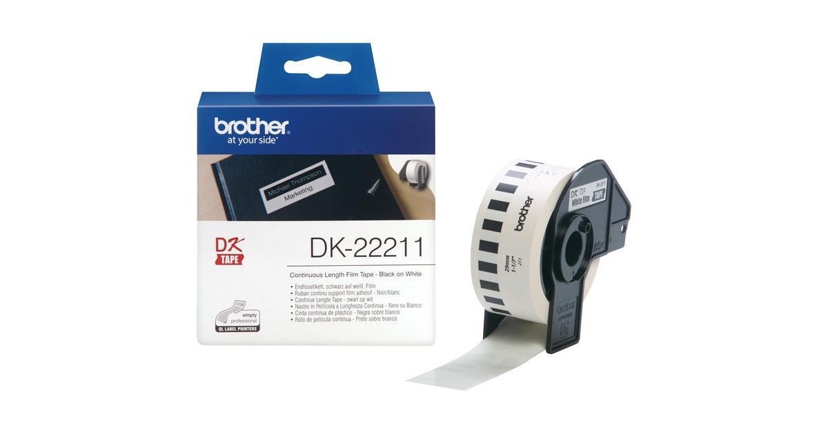 BrotherDoorlopende Labelrol DK-22211 printlint