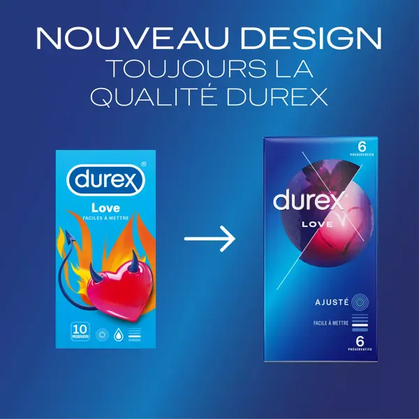 Camisinhas Durex Love - 6 camisinhas fáceis de colocar