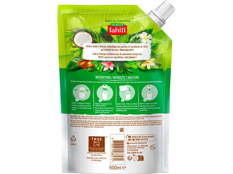 Tahiti Duschgel Coco 500 ml Pflegedusche im Nachfüllbeutel