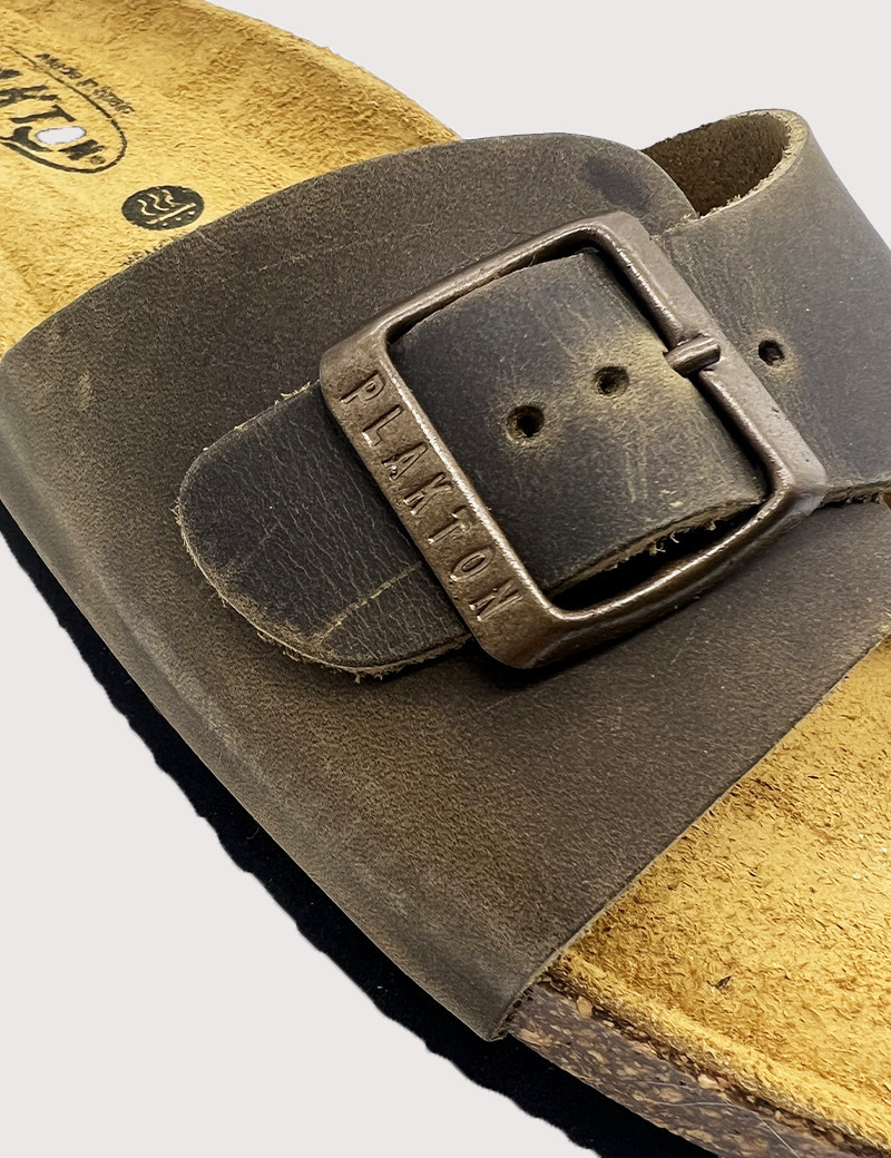 PLAKTON MULES HOMME SIMPLE BRIDE KAKI
