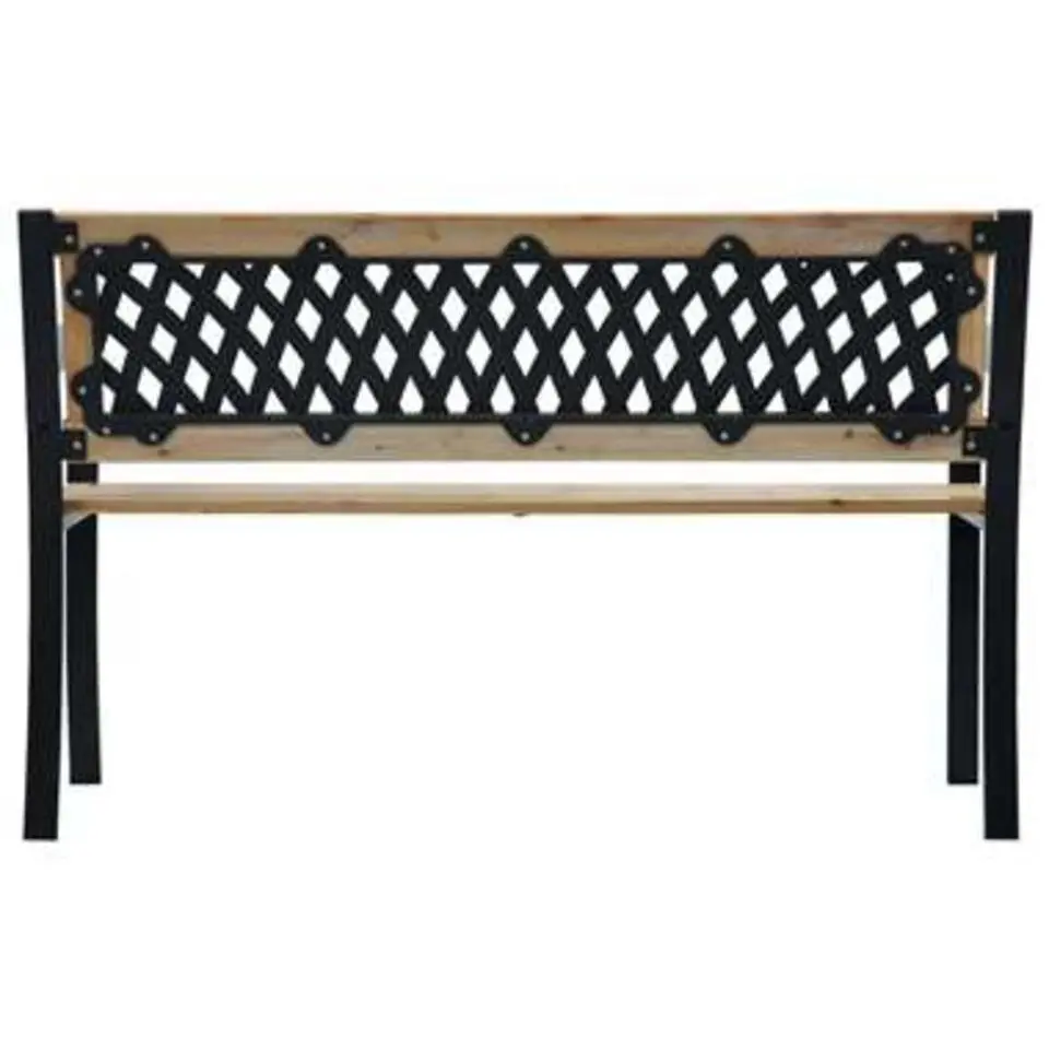 vidaXL - Tuinbank - Bruin - Hout - 120 x 53 x 77 cm