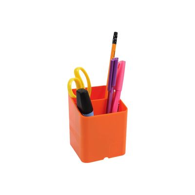 Exacompta Pen-Cube - Pot à crayons orange
