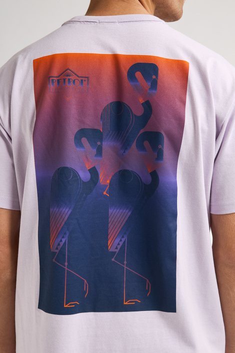 Petrol Industries paarse heren t-shirt