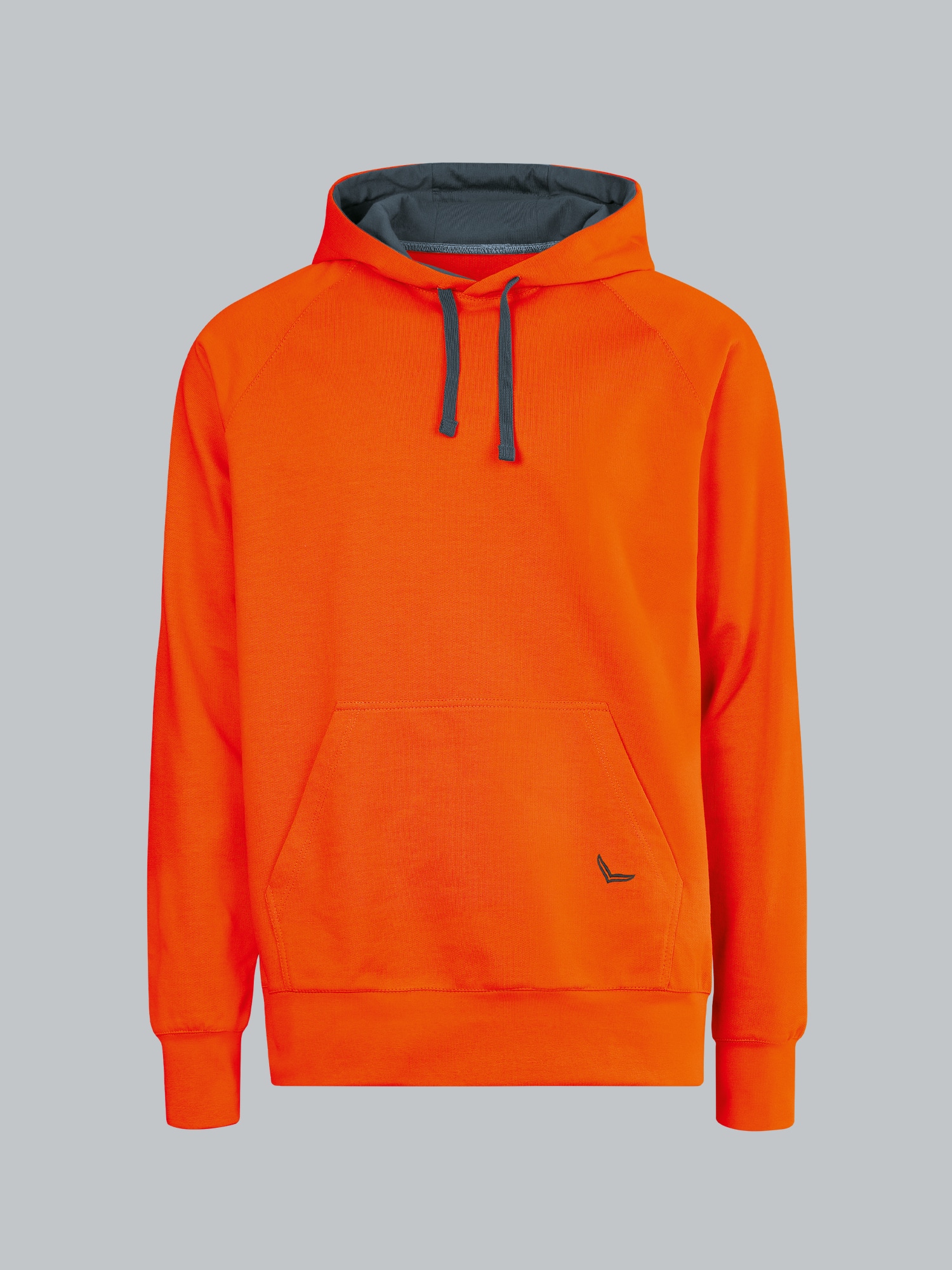 Kapuzensweatshirt aus Biobaumwolle Mandarine