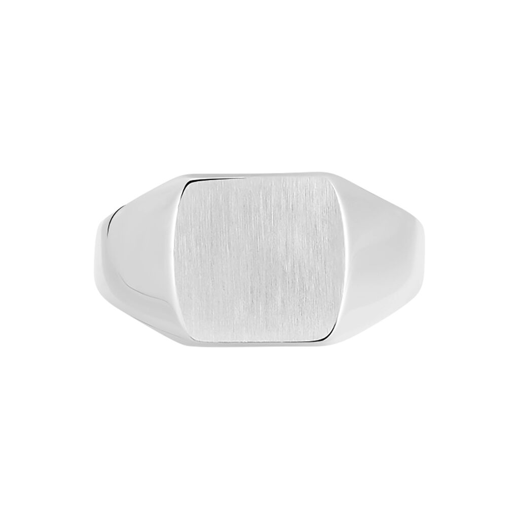 Chevalière Gringoire Argent Blanc