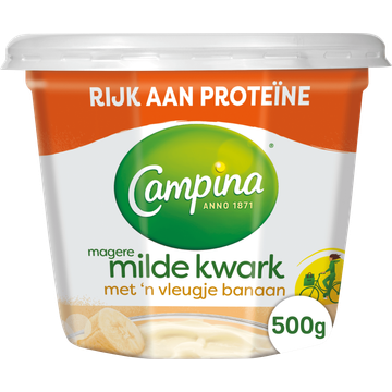 Campina Magere Milde Kwark met 'n Vleugje Banaan 500 g