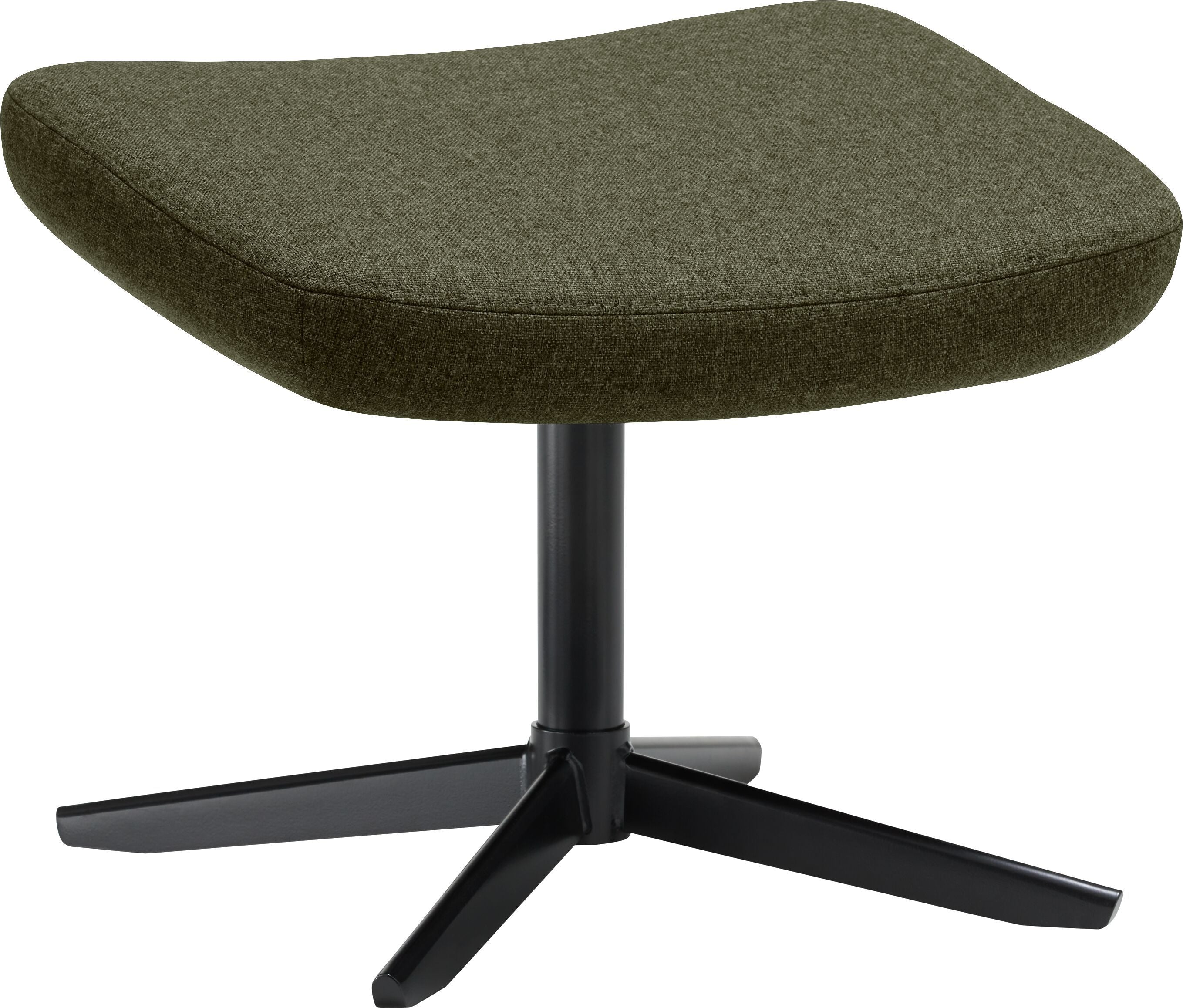 ELVY Hocker - Grün / B: 55.0 cm x T: 40.0 cm x H: 45.5 cm