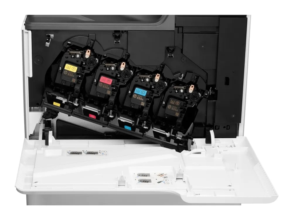 HP Color LaserJet Enterprise MFP M681dh - Multifunktionsprinter - farve - laser - 215.9 x 863.6 mm (original) - A4/Legal (medie) - op til 47 spm (kopiering) - op til 47 spm (udskriver) - 650 ark - USB 2.0, Gigabit LAN, USB 2.0 vært