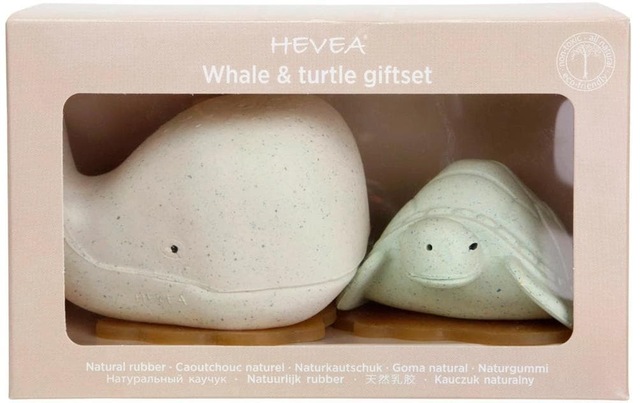 Badespielzeug »HEVEA Whale/Turtle«