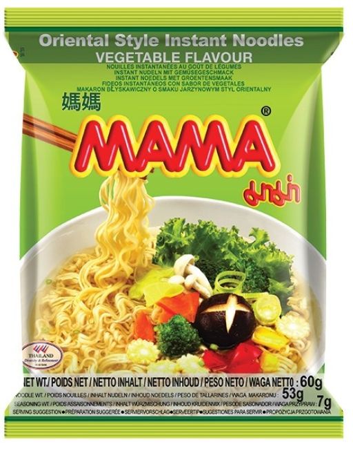 Mama Instant Noedels Groenten Smaak 60g