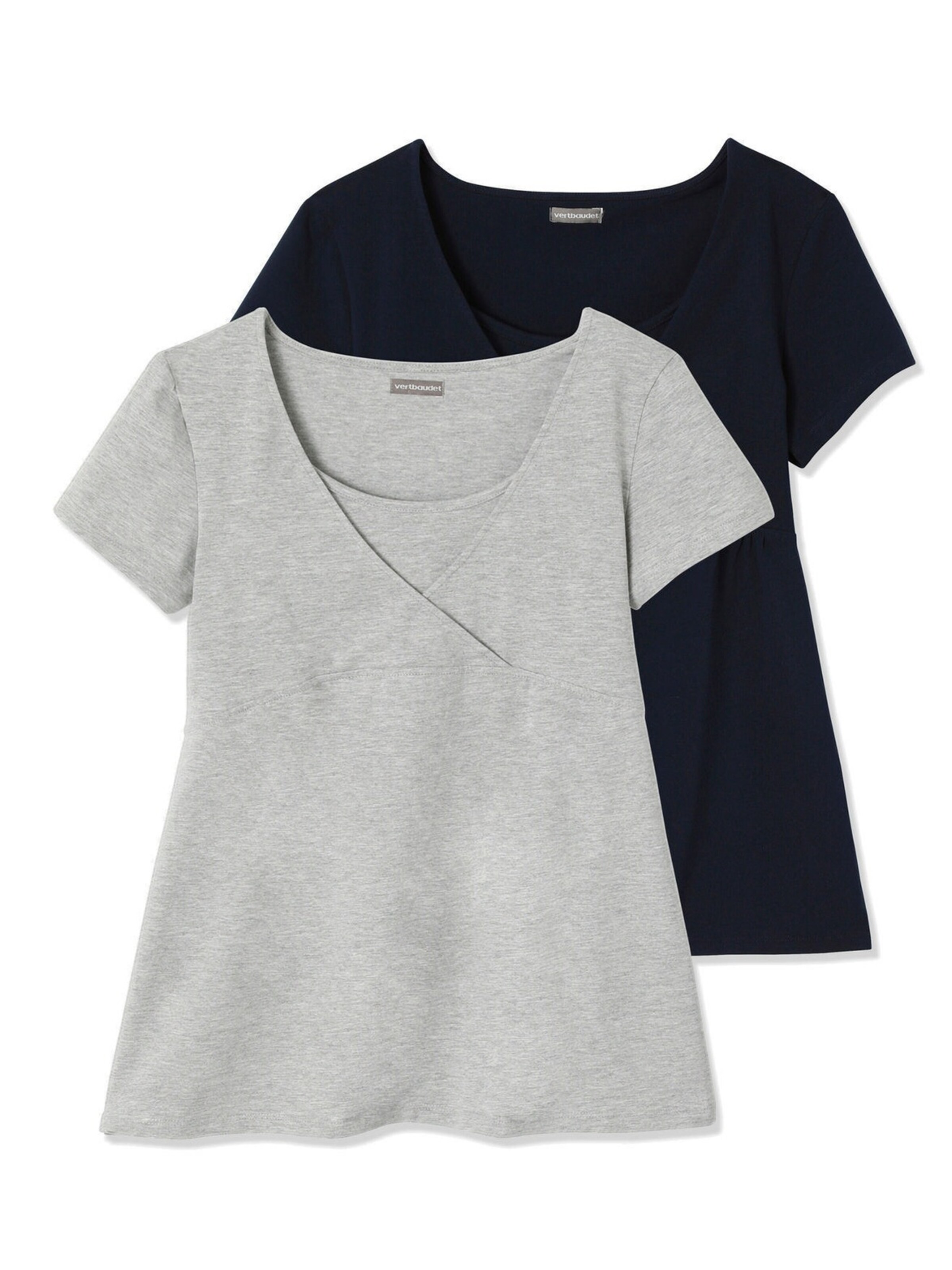 Vertbaudet T-SHIRT pack marine/grau