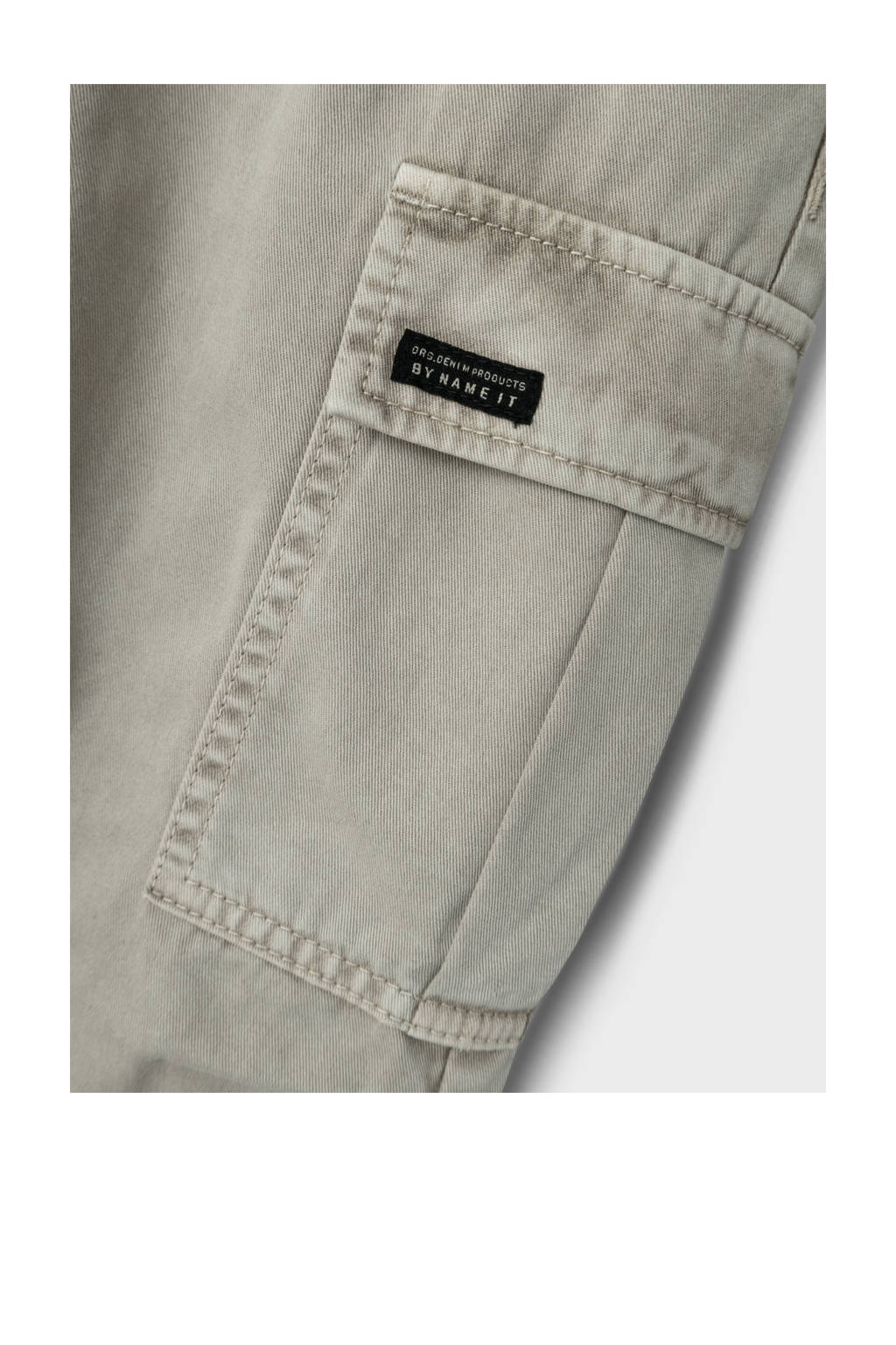 NAME IT tapered fit cargobroek NKMRYAN beige