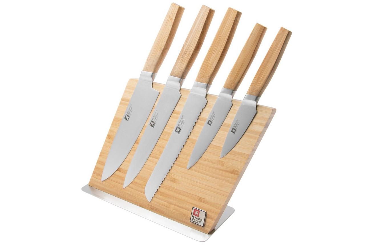 Richardson Sheffield Nomad bamboe 11111K514K20  5-delige messenset met magnetisch messenblok