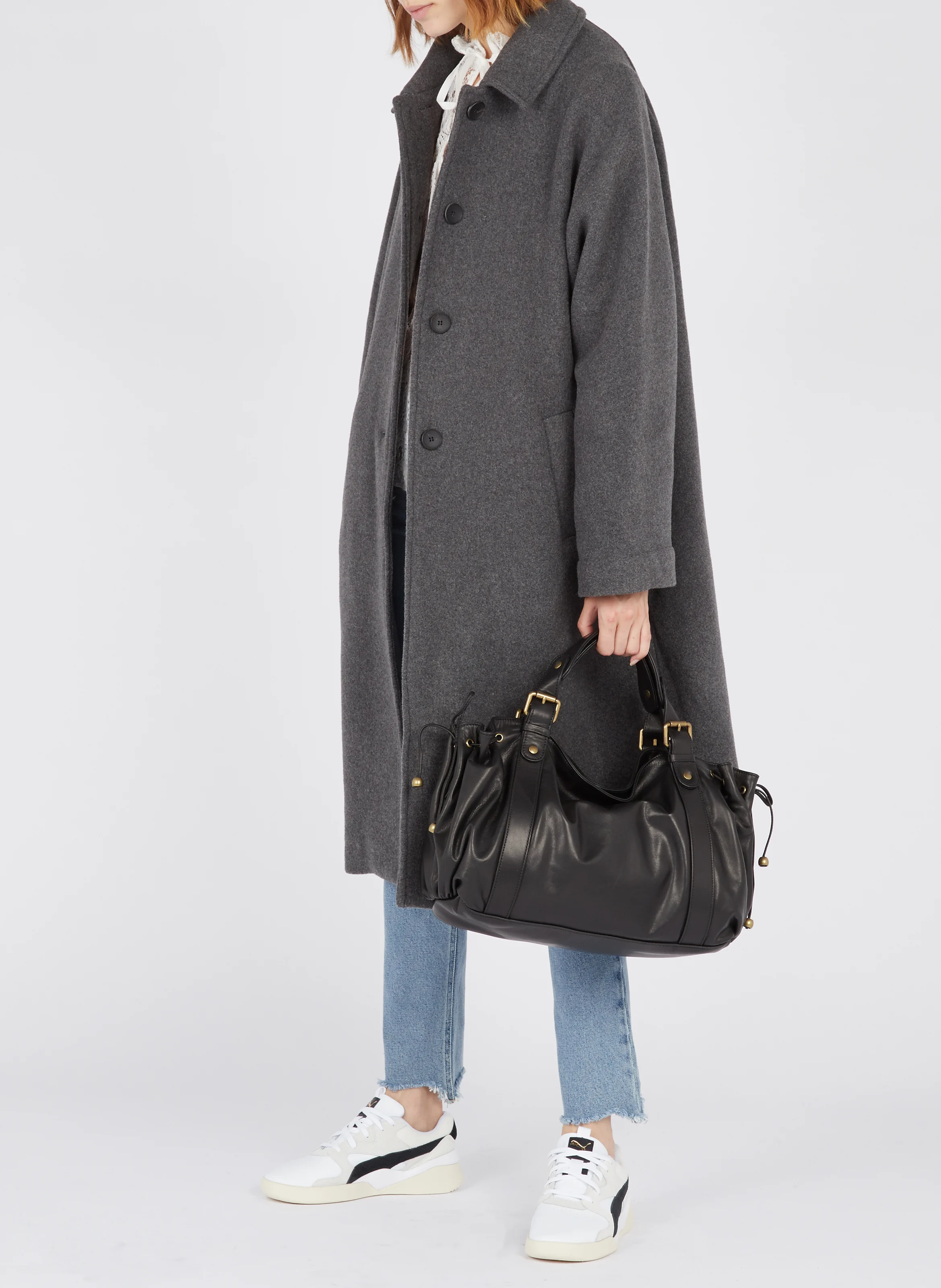 Cabas en cuir | Noir