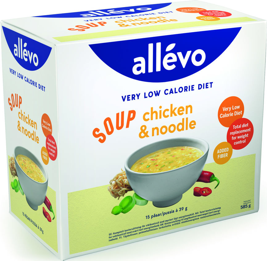 Allevo VLCD suppe chicken & noodle 15 x 39 g
