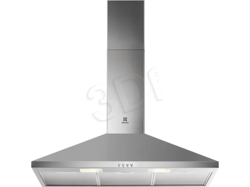Electrolux LFC319X - Hætte - skorsten - bredde: 89.8 cm - dybde: 45 cm - udtrækning og recirkulation (-) - rustfrit stål