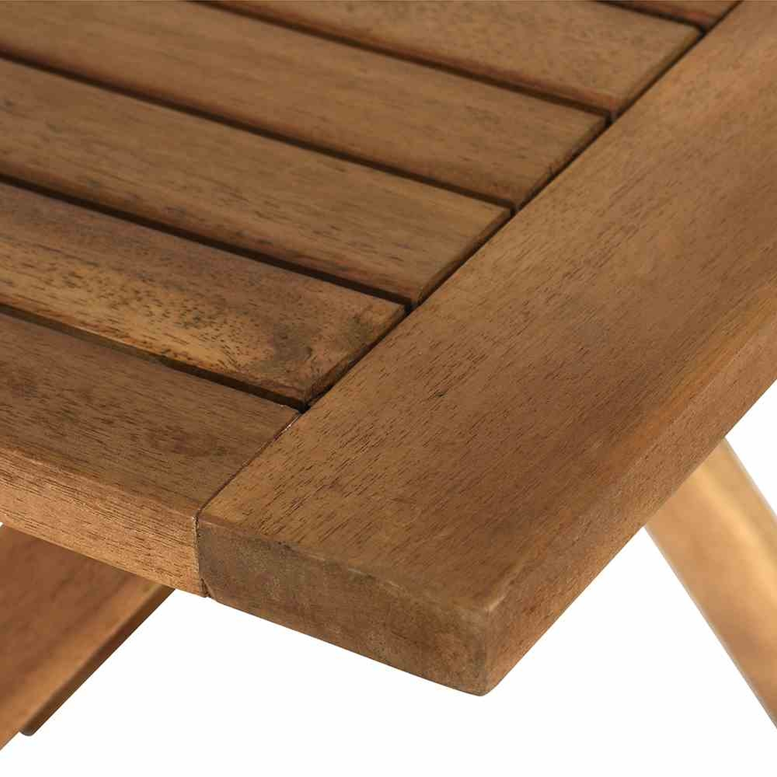 Hocker PALEROS - Akazie massiv - 52 cm hoch
