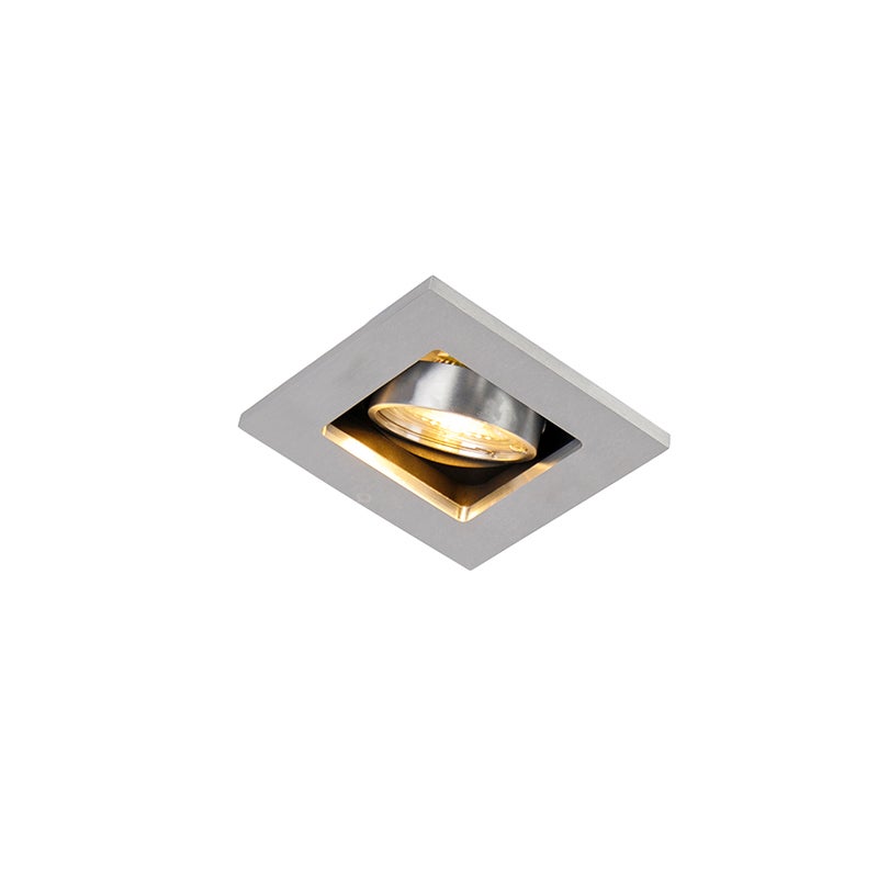 Inbouwspot aluminium - dwars