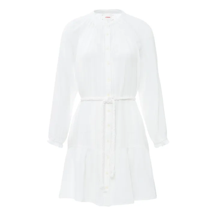 Xirena Robe Rainey Gaze de Coton | Blanc