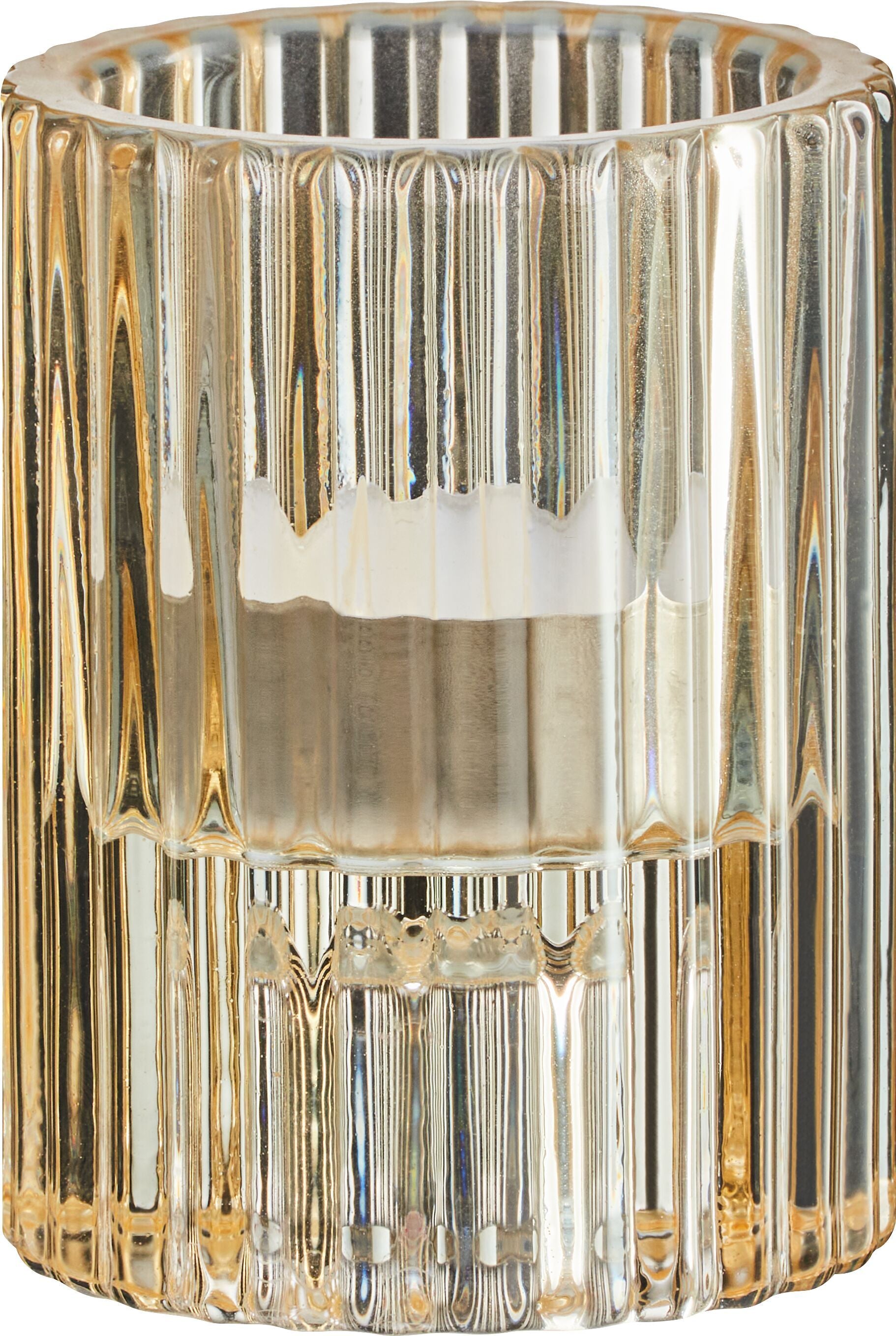 RAFFI Windlicht - Gelb / H: 8.0 cm