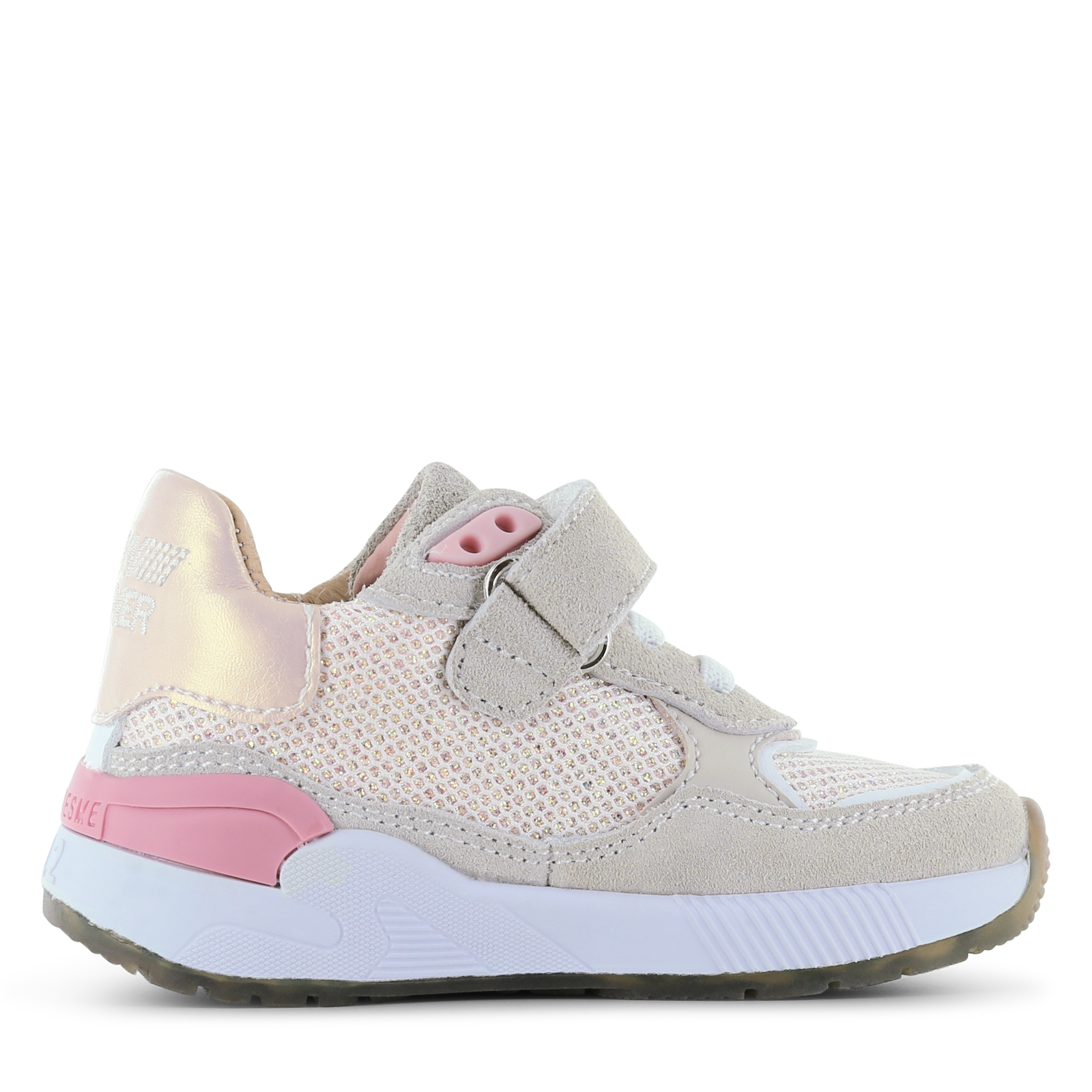 Shoesme beige-roze sneaker Leer, Microleer | Meisjes schoenen