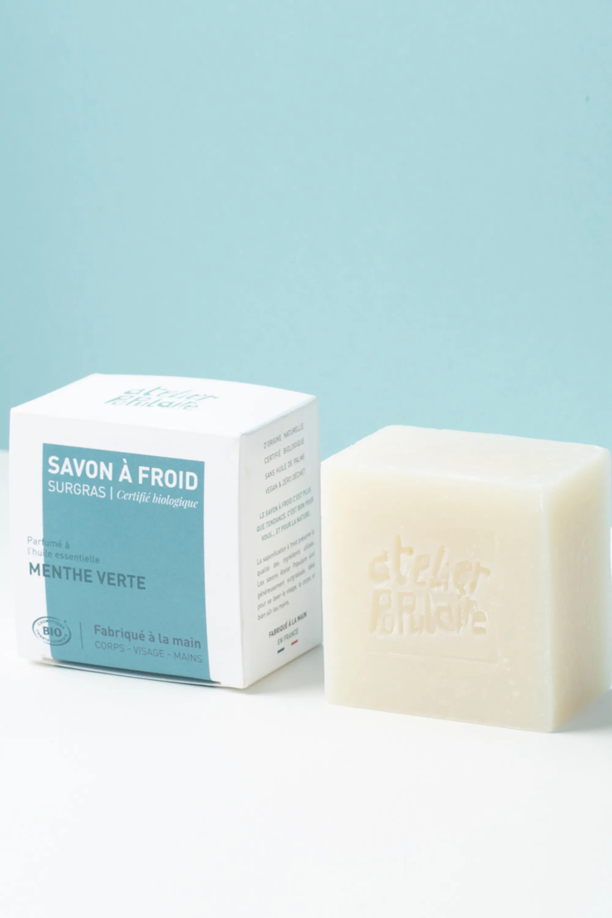 Atelier Populaire Savon surgras Menthe verte-90 g