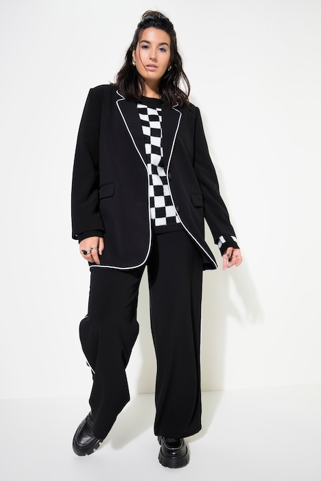 Blazer, Oversize Shape, Piping