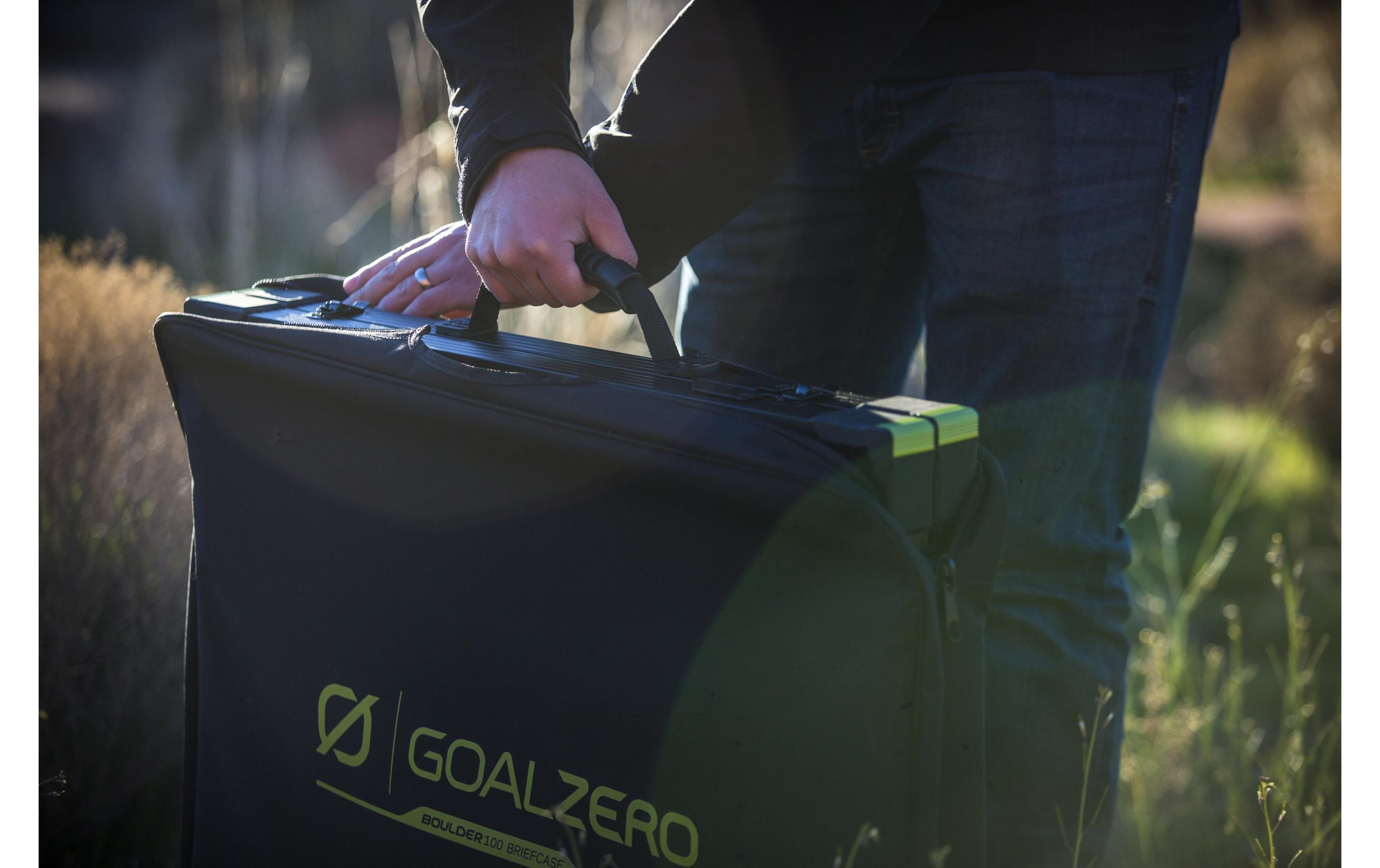 Solarpanel Boulder 100 Briefcase 100 W<br>100 W Solarmodul zusammenklappbar mit 8mm Solaranschluss