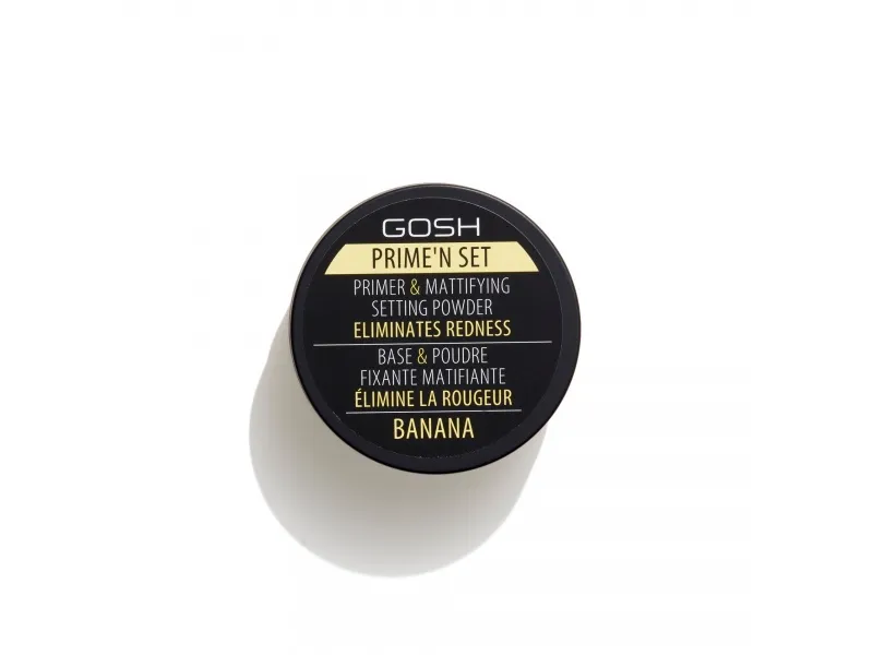 Gosh Gosh fikserende og matterende pudder/base 2in1 002 Banana 7g