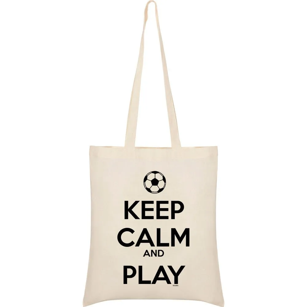 Kruskis Keep Calm And Play Football Stofftasche