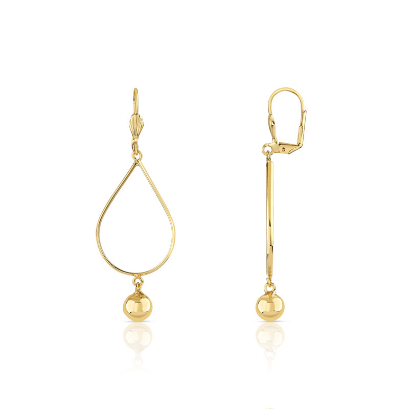 Boucles d'oreilles plaqué or dormeuses
