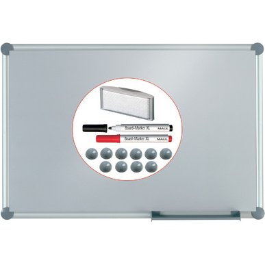 Tableau mural Blanc 2000 pro, kit complet 'argent'