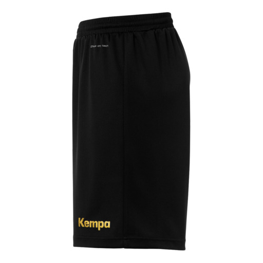 Shorts Curve Preto/dourado Kempa