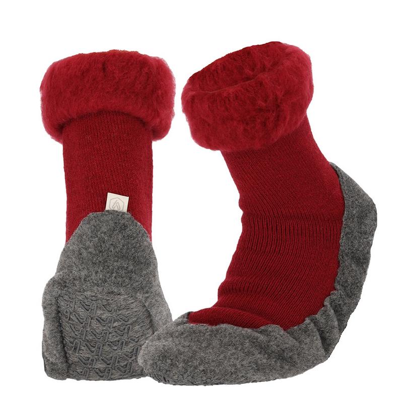 Apollo Huisslof Wol Anti-Slip Rood 39/40 (1 paar)