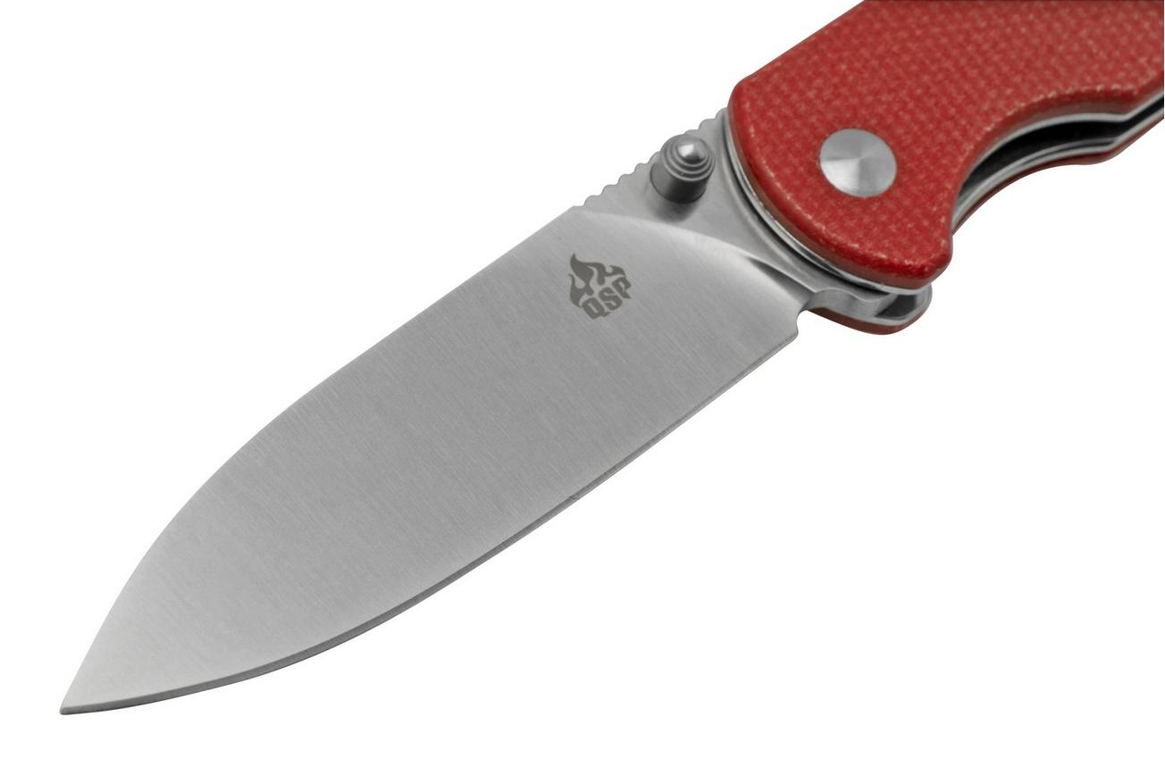 QSP Knife Parrot V2 QS102-E Red Micarta, zakmes