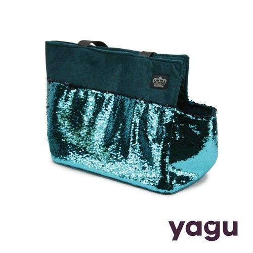 Bolsa para passear com animais de estimação Boso Argus Glitter, turquesa