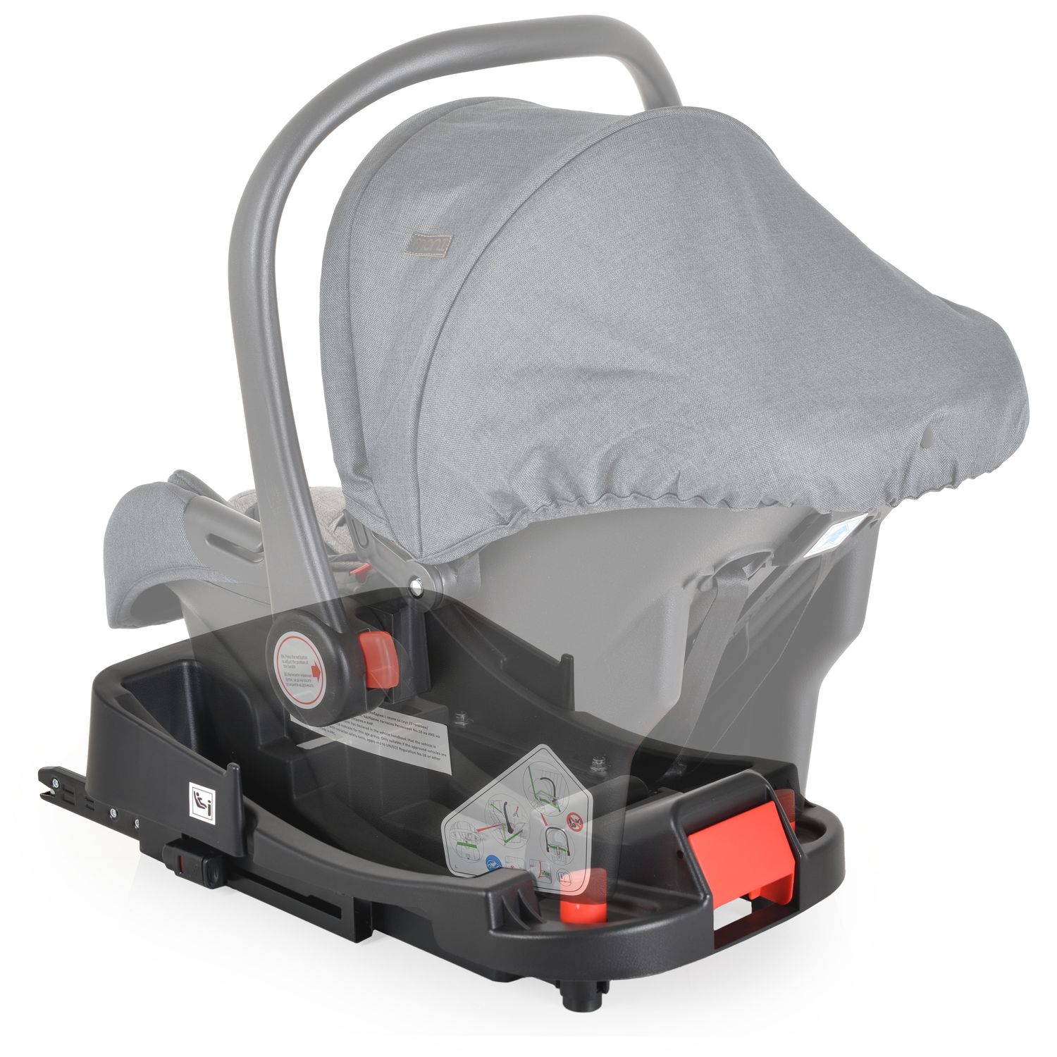 Moni Isofix-Basisstation Royal füri-Size Babyschalen Trio und Multi schwarz