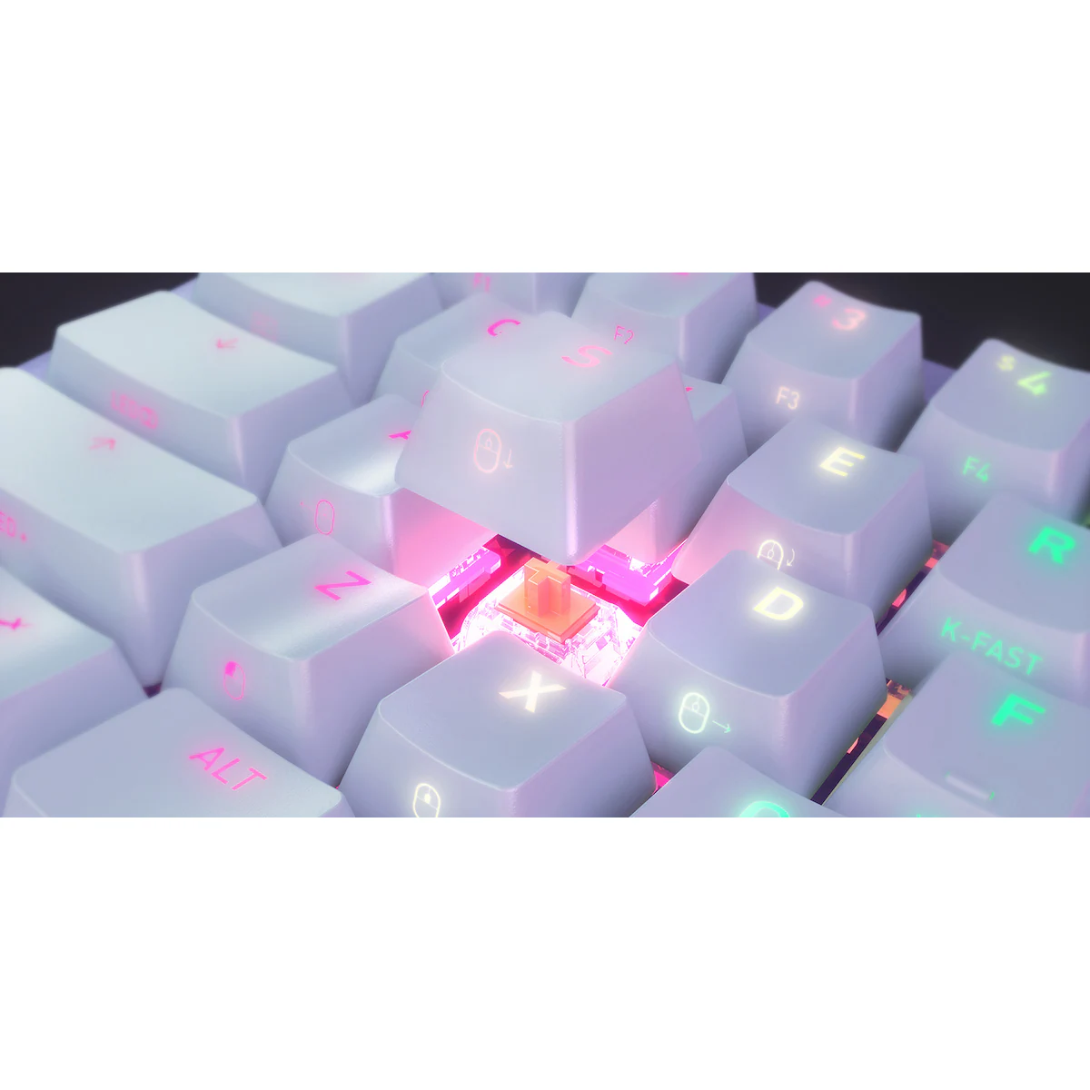 Xtrfy K5 RGB Compact gamingtastatur (hvit)