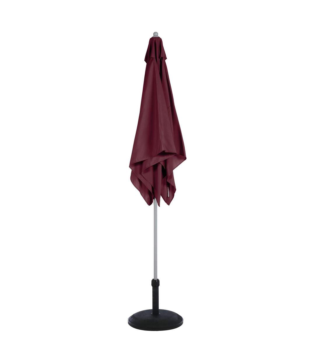 Parasol droit carré Anzio - L. 200 x l. 200 cm - Bordeaux