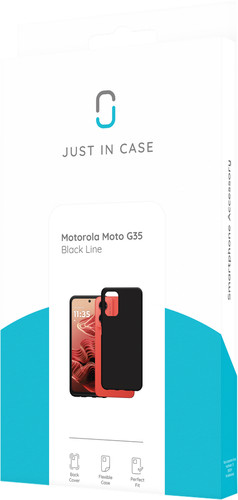 Just in Case Soft Design Motorola Moto G35 Back Cover Zwart