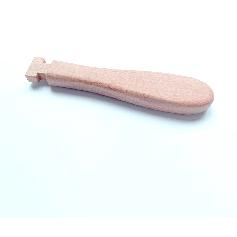 babyJem Löffel aus Silikon mit Holzgriff, grau