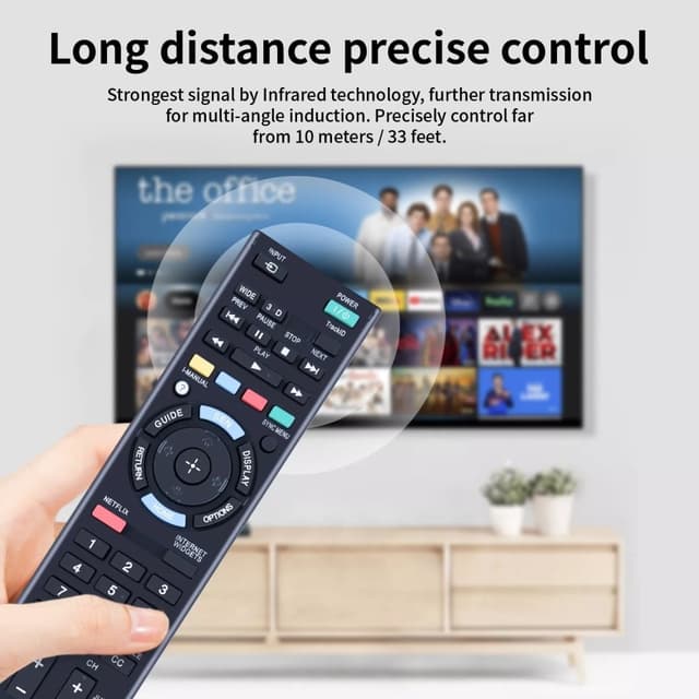 Udskiftning af fjernbetjening til RM-YD073 til Sony TV