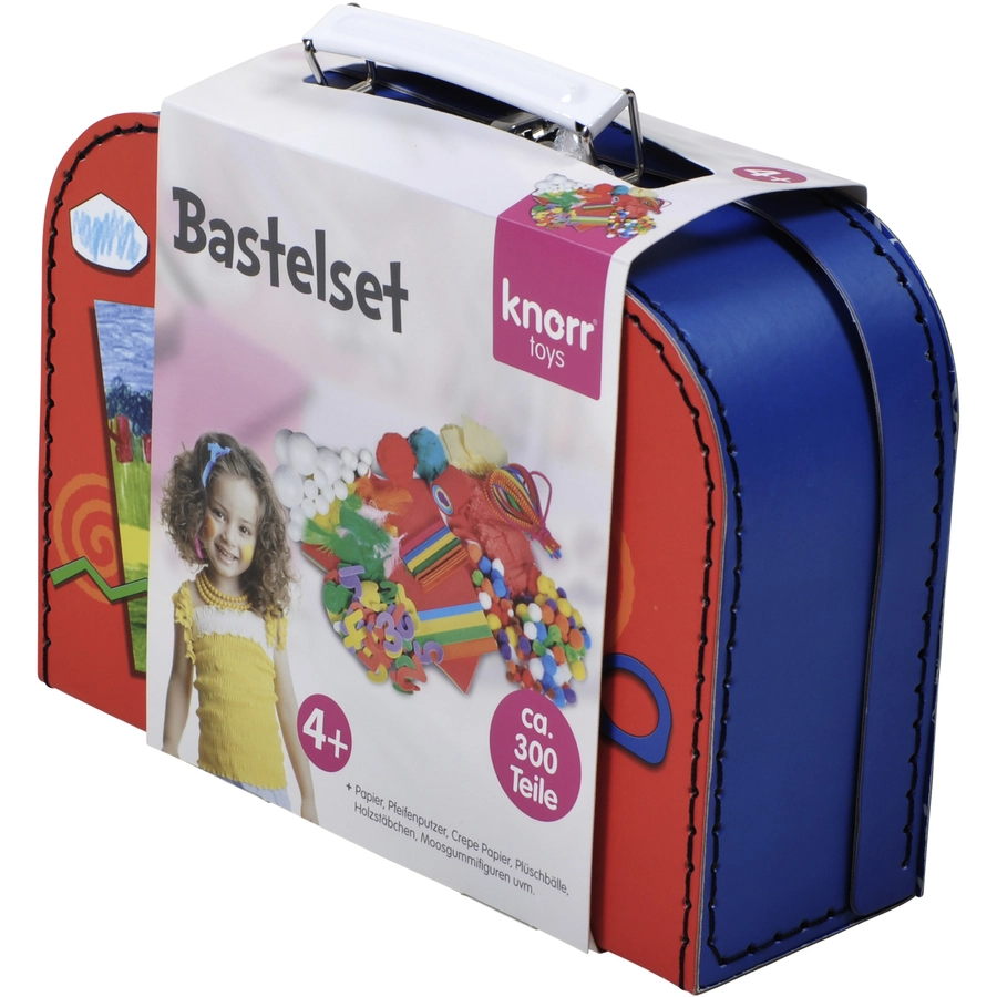 knorr toys® Bastelkoffer Arts & Crafts300-tlg. blau